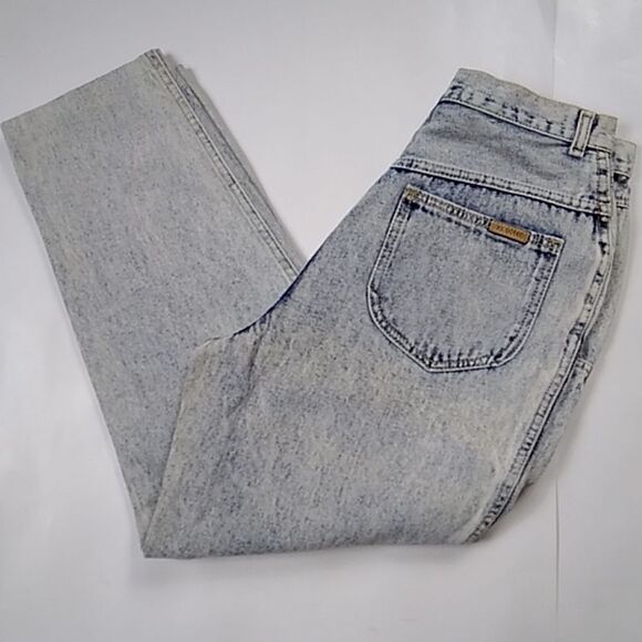 VINTAGE 80s P.S GITANO ACID WASH WOMEN'S JEANS SIZE 12 SHORT - Picture 1 of 16